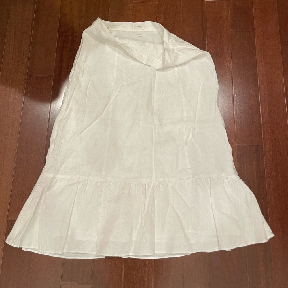 Wilfred White A-Line Skirt